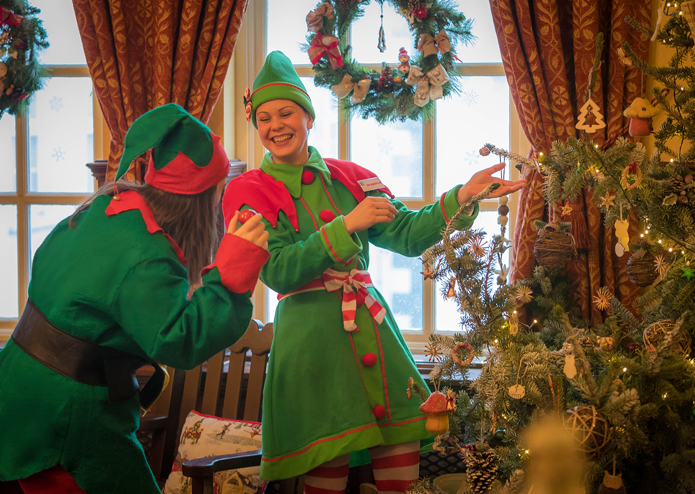 Christmas Elves @ Christmas Tree  - Seasonal Commercial Photography © David Cantwell Photography
