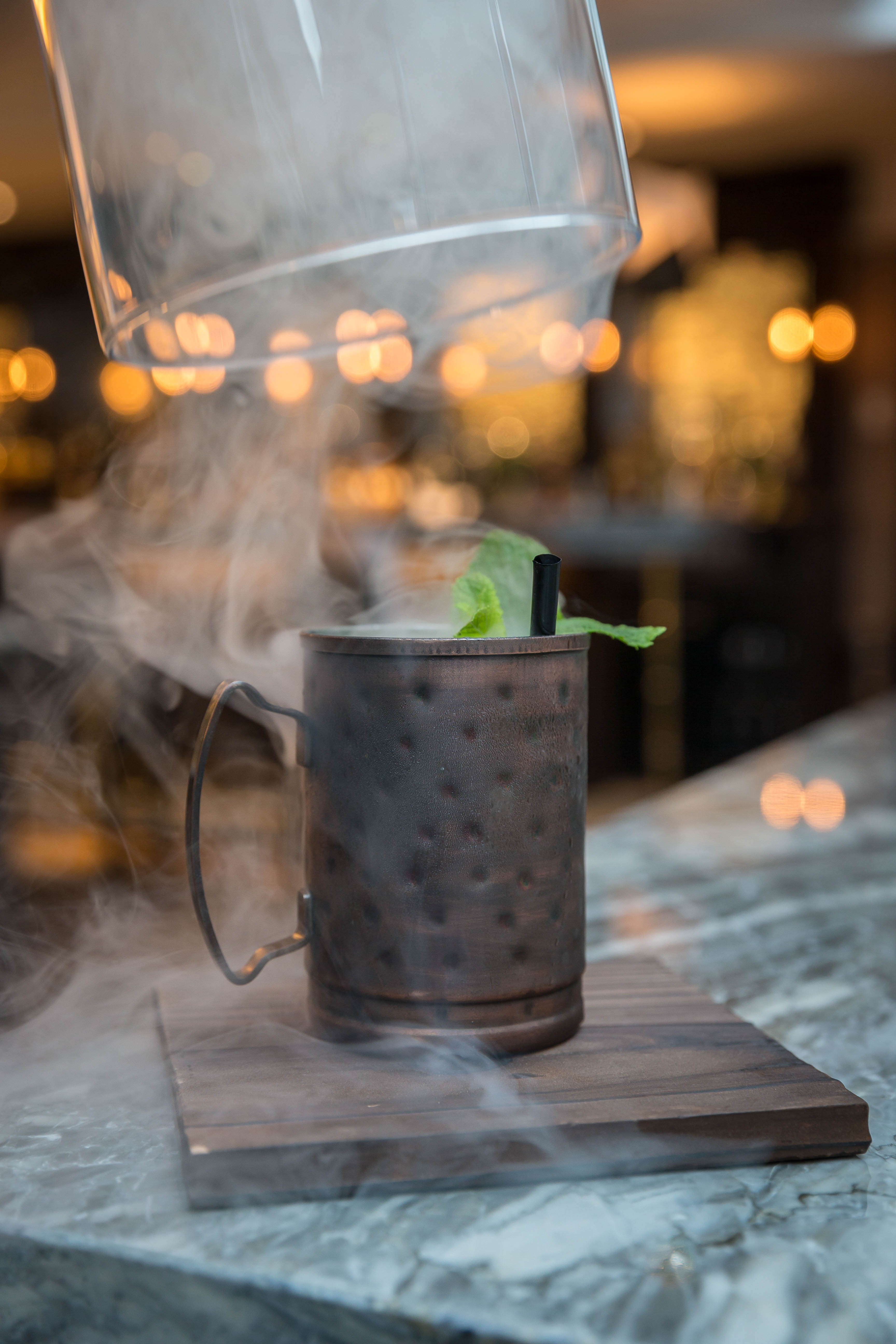 Sorcerers Tipple Cocktail in Bell Glass Dome - Product Photography © David Cantwell Photography