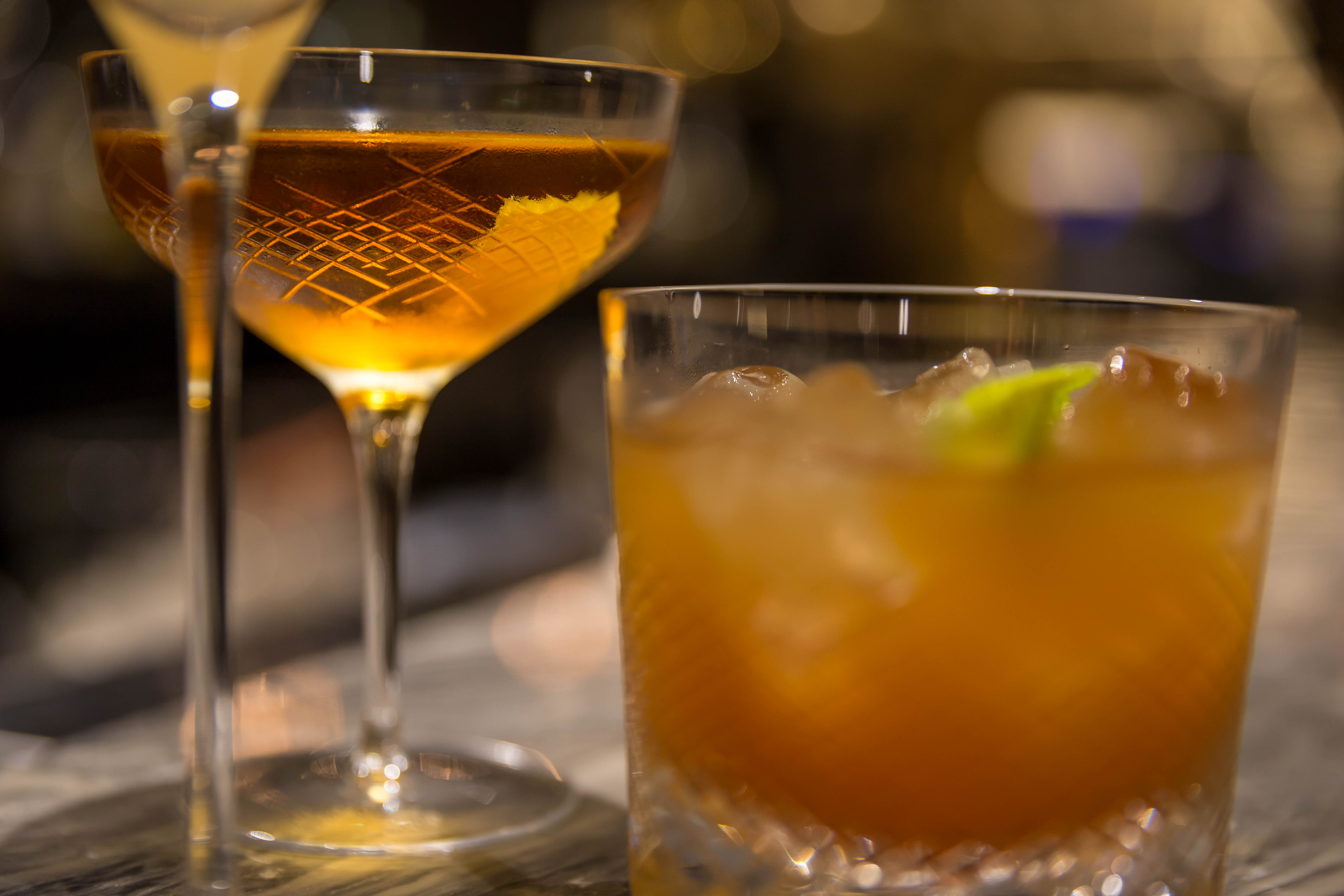 Close Up of a Selection of Lemuel's Bar Cocktails @ The Conrad Hotel Dublin - Drink Photography © David Cantwell Photography