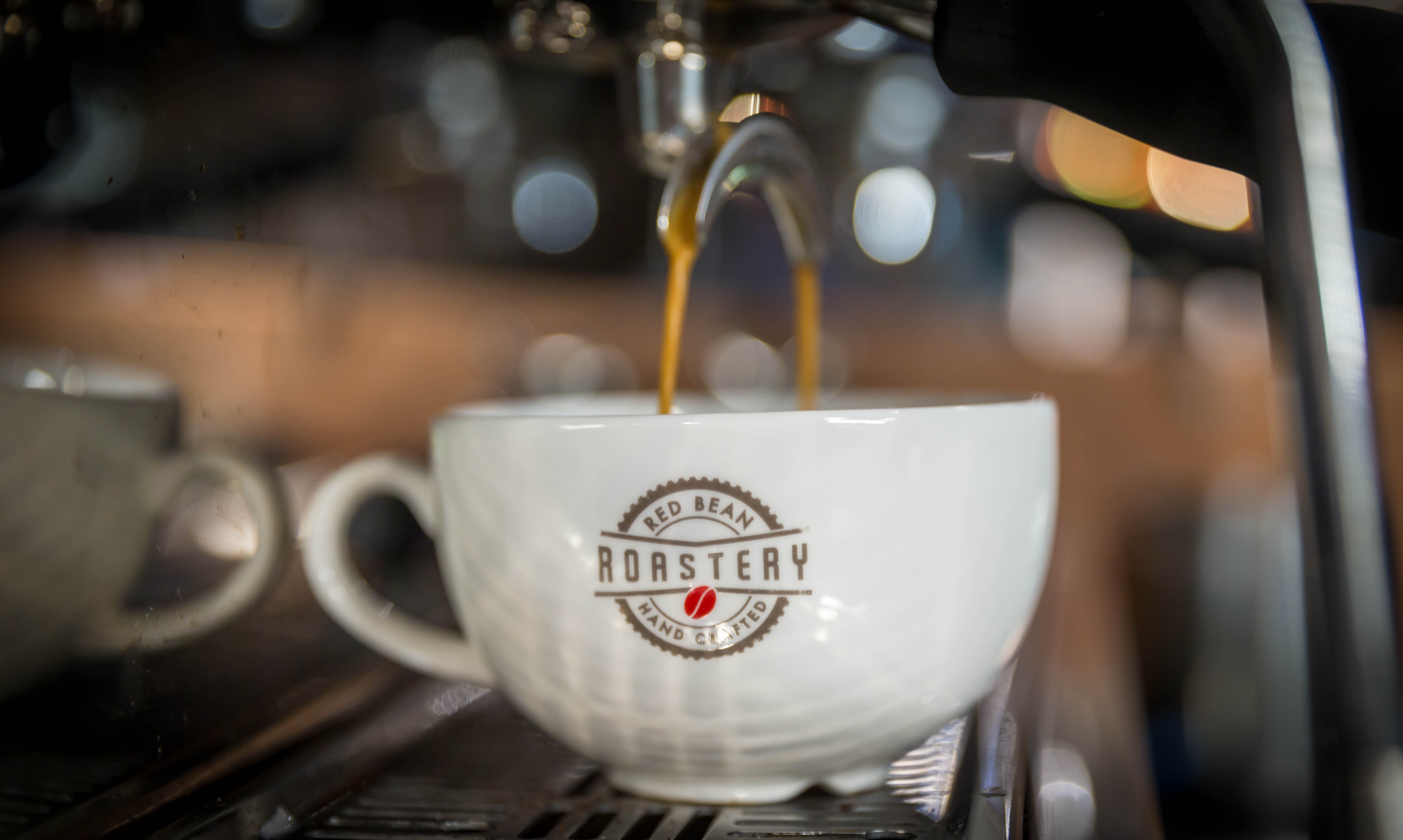 Red Bean Roastery Coffee Being Poured - Product Photography © David Cantwell Photography