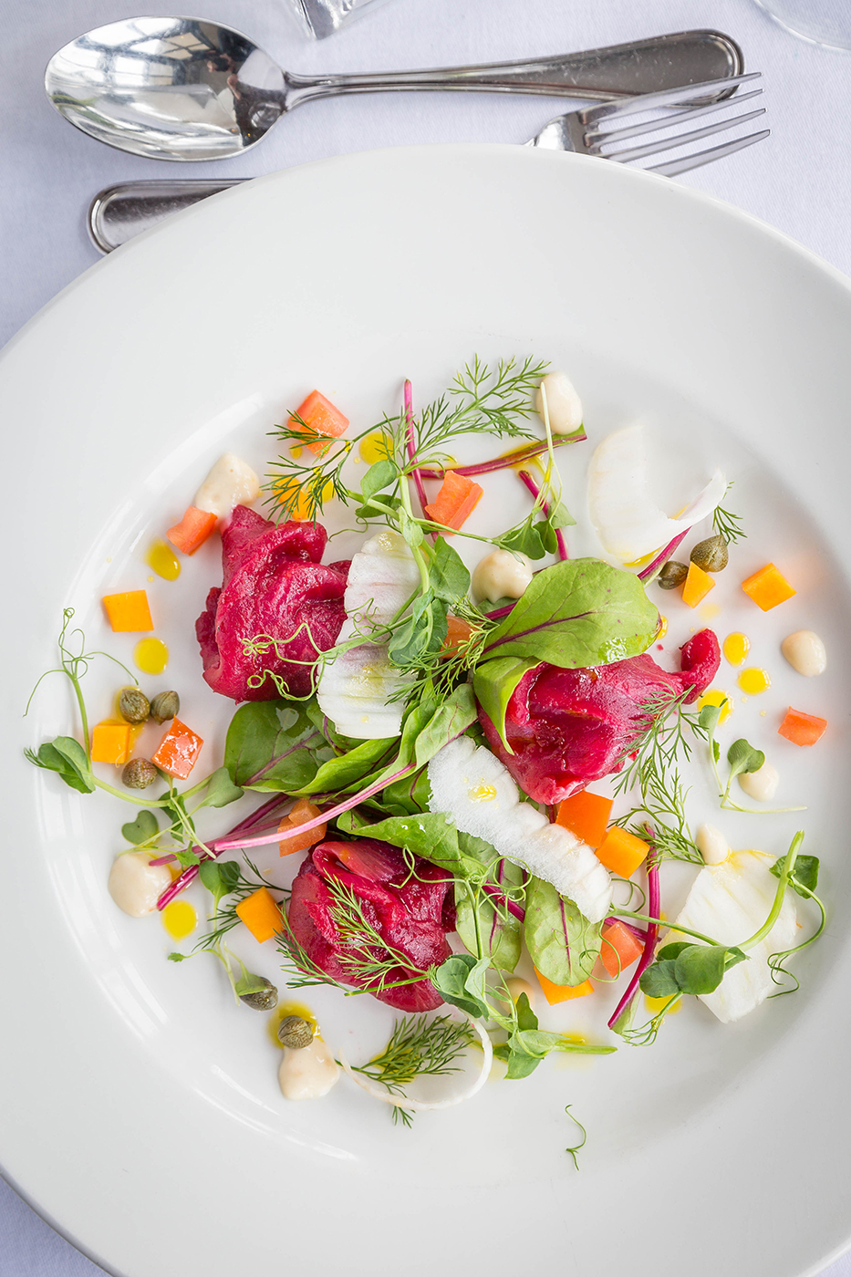 Beetroot & Salmon Appetizer - Food Photography © David Cantwell Photography