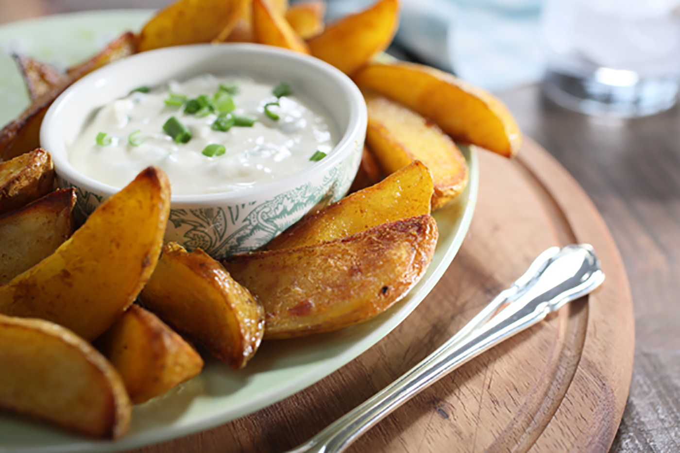 BBQ Potatoe Wedges & Dip - Food Photography © David Cantwell Photography