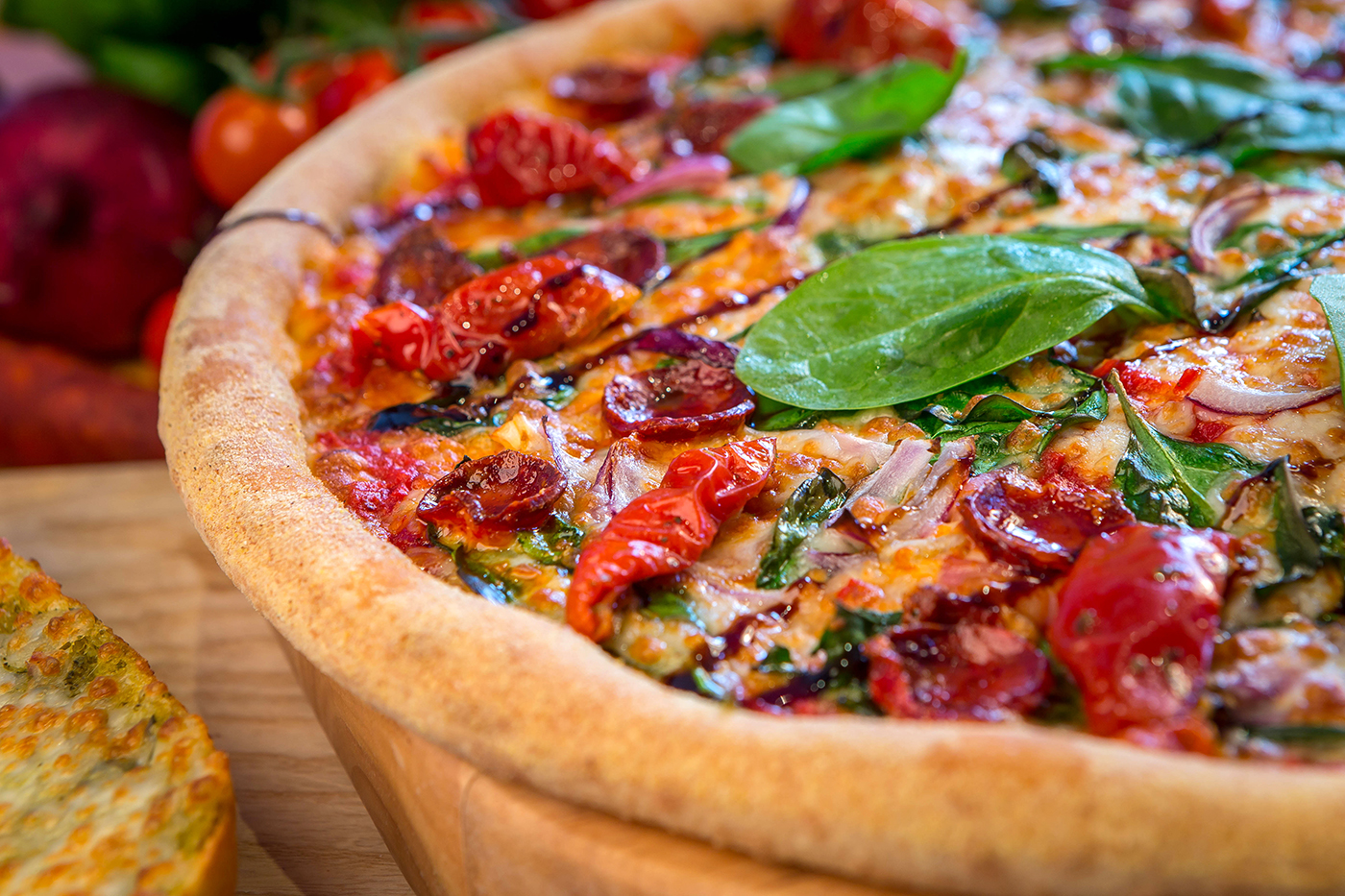 Mediterranean Pizza @ Four Start Pizza - Food Photography © David Cantwell Photography