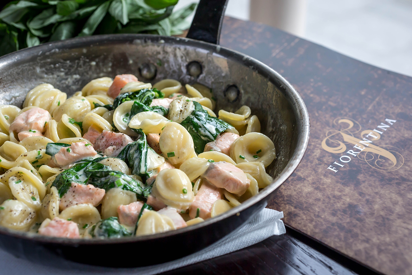 Pasta and Salmon - Food Photography © David Cantwell Photography
