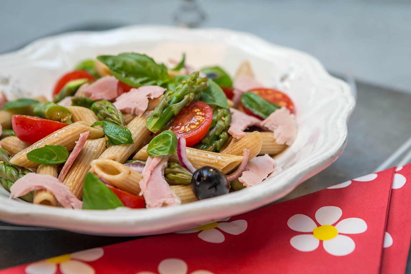 Ham & Penne Pasta Salad - Food Photography © David Cantwell Photography