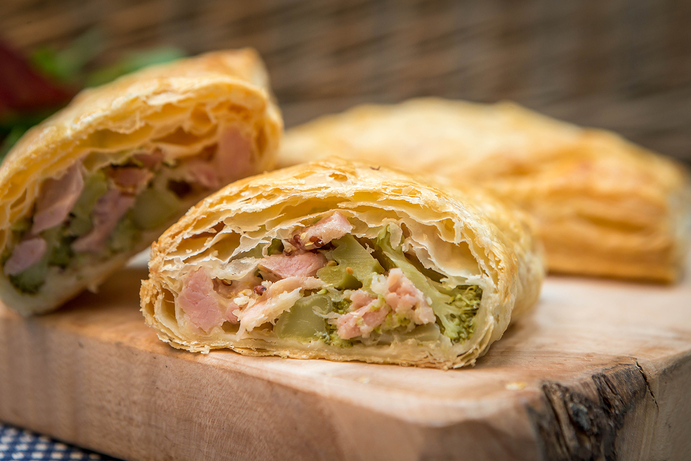 Ham & Broccoli Pastry Lunch  - Food Photography © David Cantwell Photography