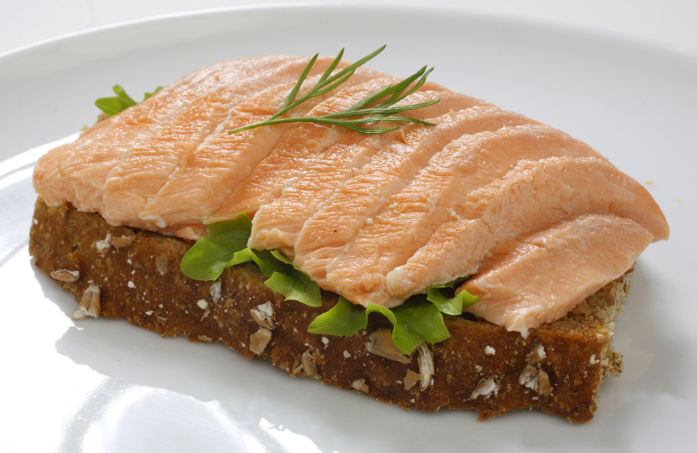 Salmon and Home Made Brown Bread Lunch  - Food Photography © David Cantwell Photography