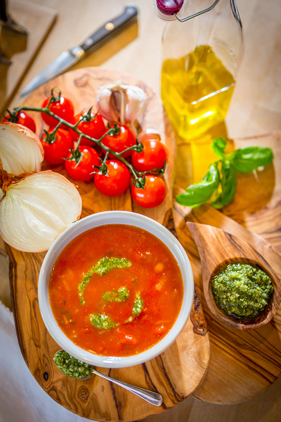 Tomato & Basil Soup - Food Photography © David Cantwell Photography