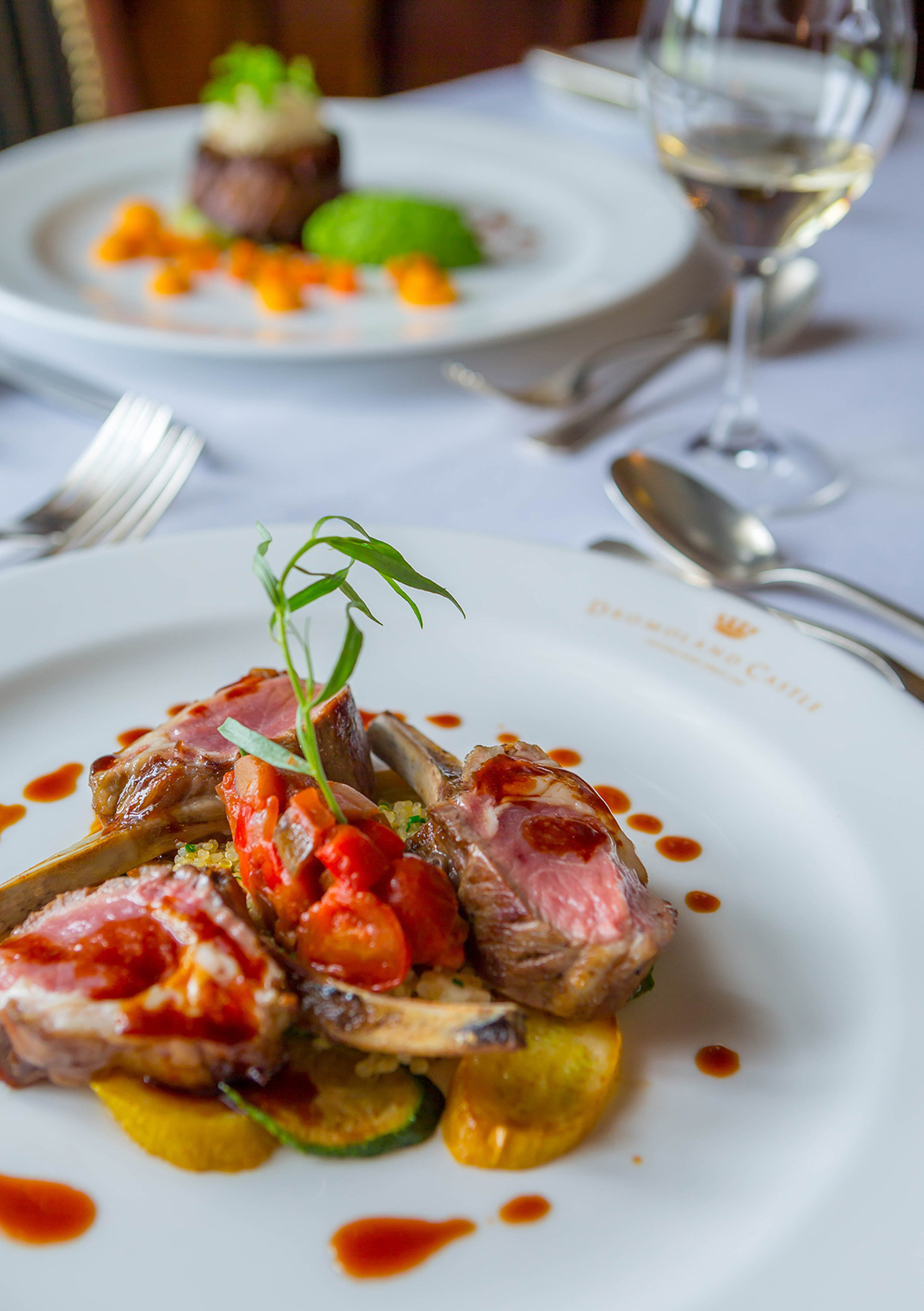 Lamb Chops Meal @ Dromoland Castle - Food Photography © David Cantwell Photography
