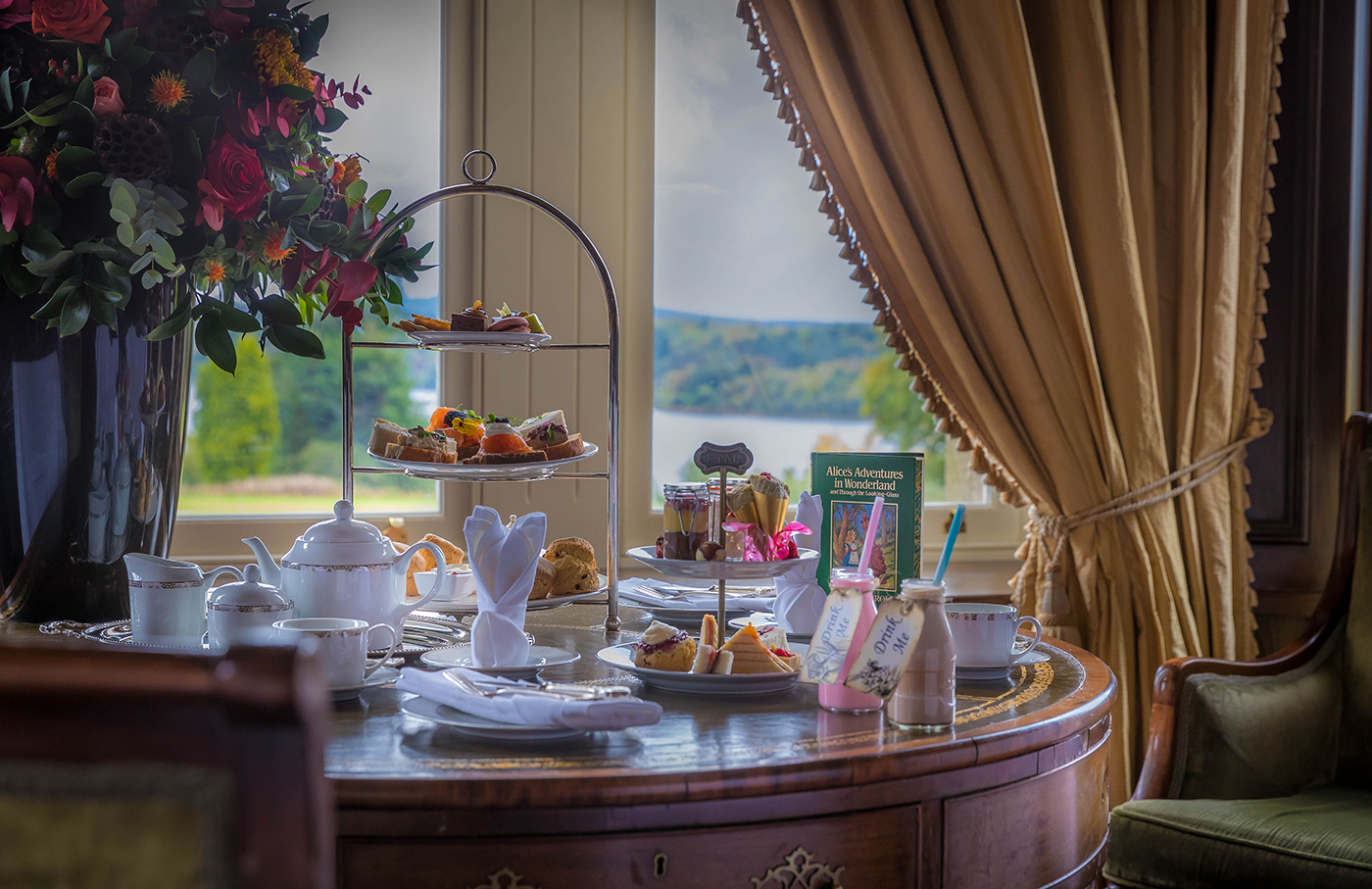 Alice in Wonderland Afternoon Tea in The Drawing Room @ The Kilronan Castle Hotel - Food Photography © David Cantwell Photography