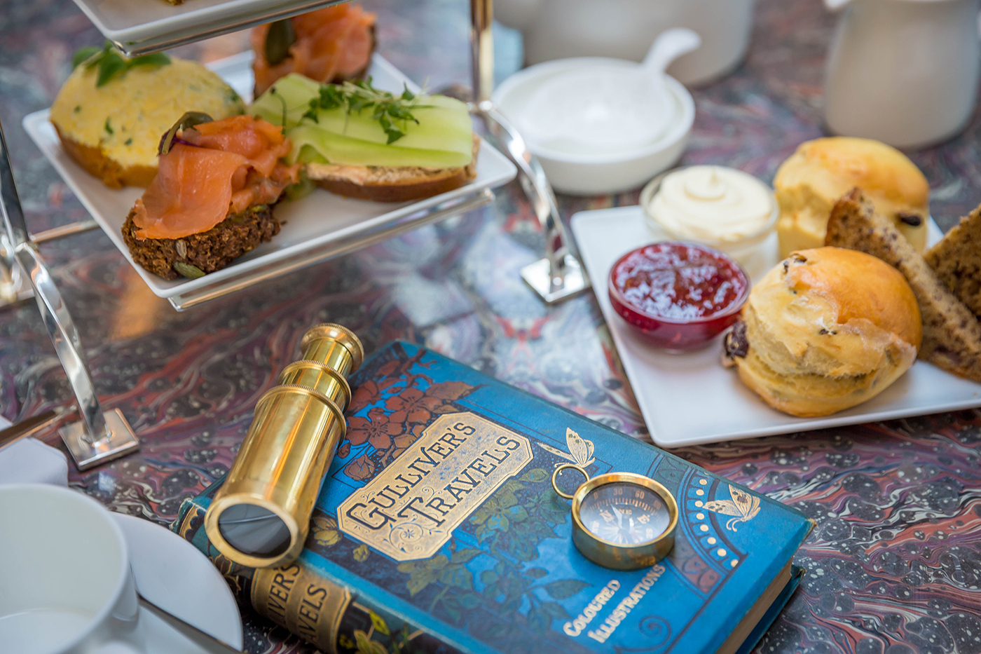 Gulliver's Travels Afternoon Tea in Lemuel's Bar @ The Conrad Hotel Dublin - Food Photography © David Cantwell Photography