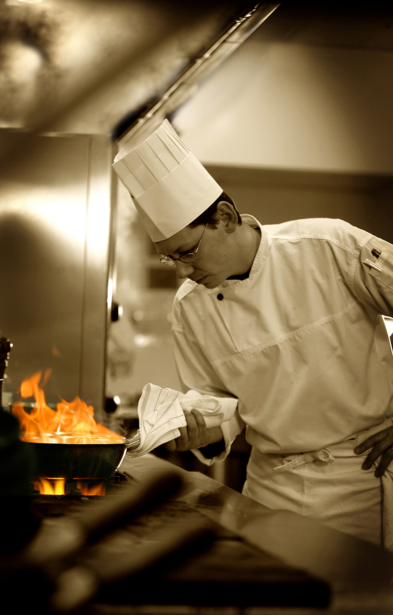 Chef Cooking Food - Food Lifestyle Photography © David Cantwell Photography