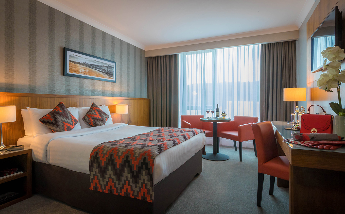 Double Bedroom - Staged for Leisure Couple @ Fitzwilton Hotel Hotel Photographer © David Cantwell Photography