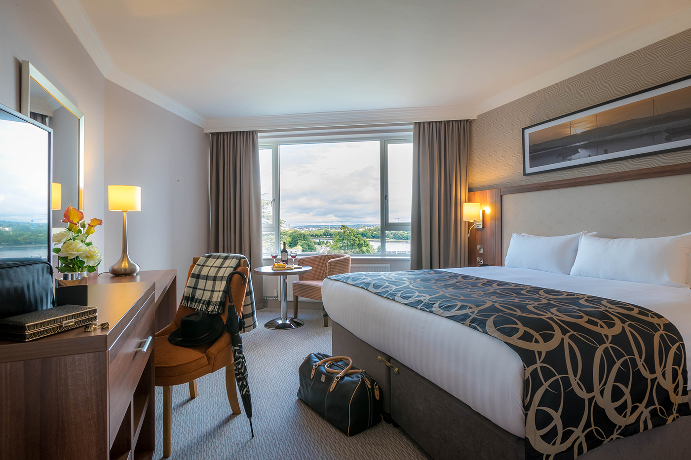 King Executive Bedroom - Styled for Leisure Couple @ Clayton Hotel Silversprings Hotel Photographer © David Cantwell Photography