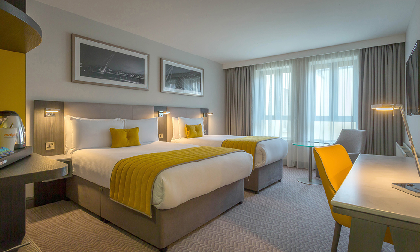 Maldron Hotel Pearse Street Twin Bedroom - Staged not Styled Hotel Photographer © David Cantwell Photography