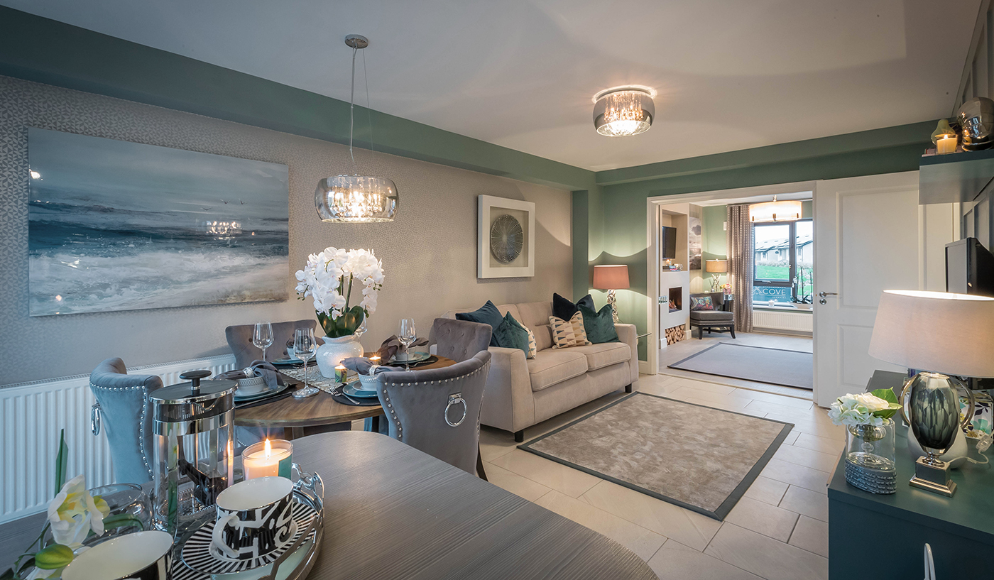 Residential Property Sitting Room / Dining Room- Interiors Photographer © David Cantwell Photography