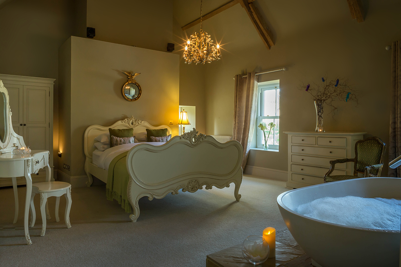 B&B Bedroom with Bath - Interiors Photographer © David Cantwell Photography