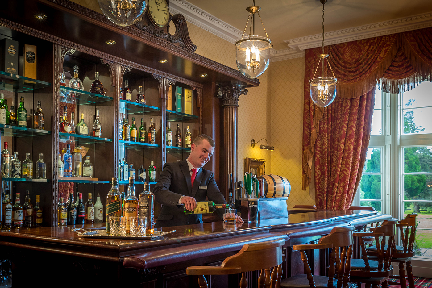 The Bar @ Lough Rynn Castle Hotel © David Cantwell Photography