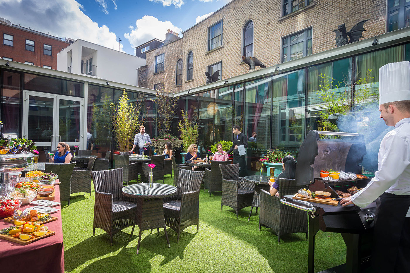 Courtyard BBQ - Staged for Corporate BBQ @ Trinity City Hotel © David Cantwell Photography