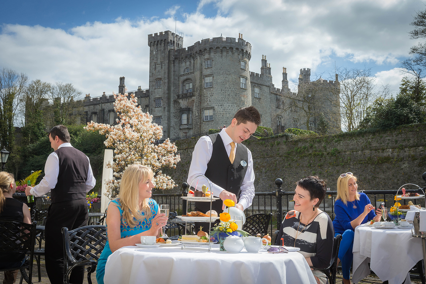 Waiter Serving Afternoon Tea @ Kilkenny Rivercourt Hotel  © Hotel Photographer - David Cantwell Photography