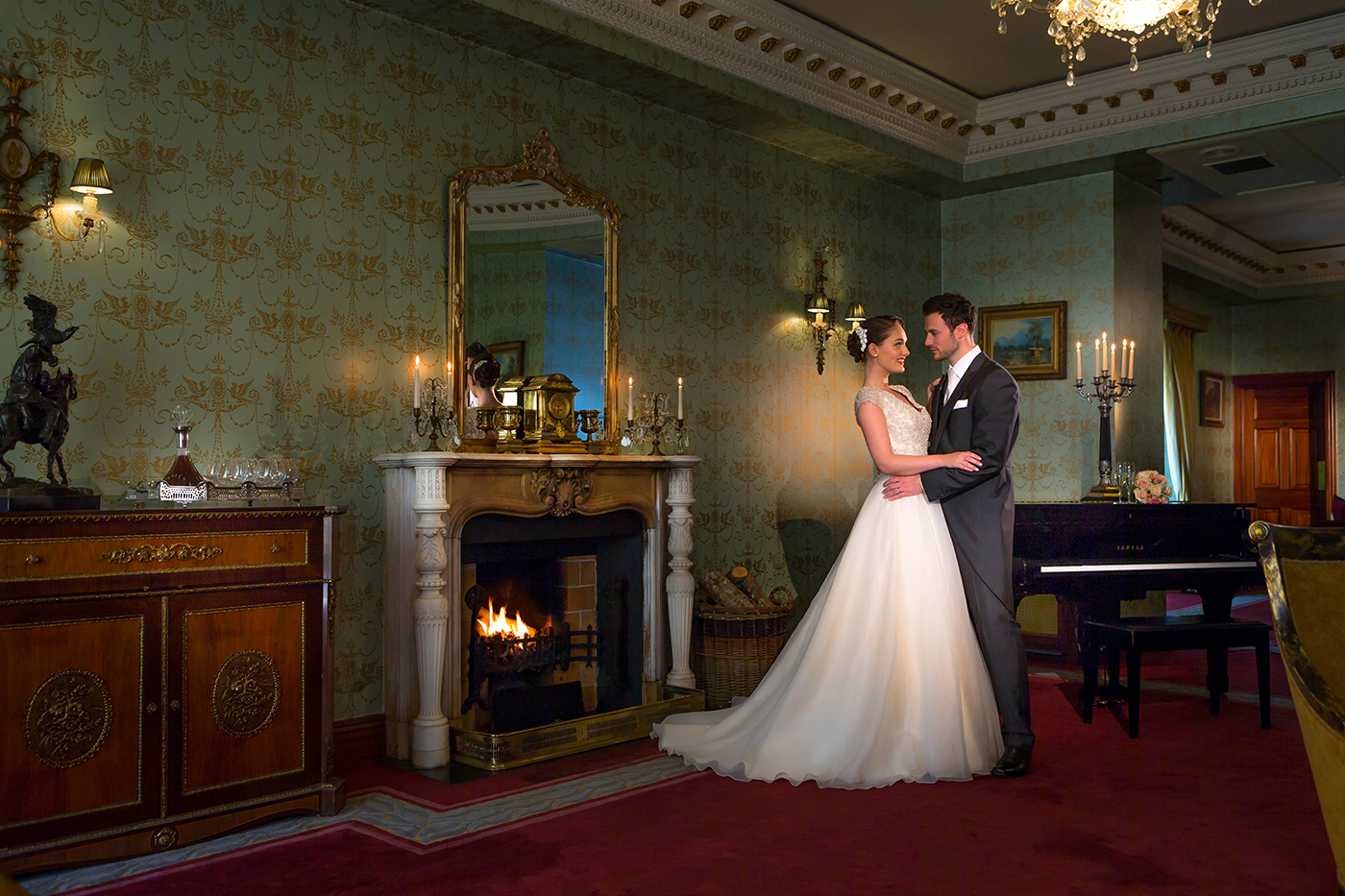 Bride & Groom Dancing @ Glenlo Hotel - Photographer © David Cantwell Photography