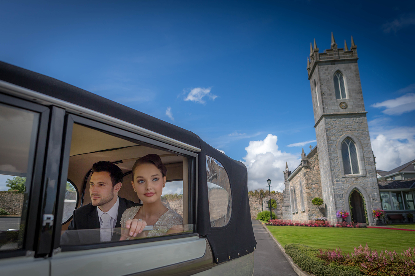 Bride & Groom @ Glenlo Hotel - Hotel Photographer © David Cantwell Photography