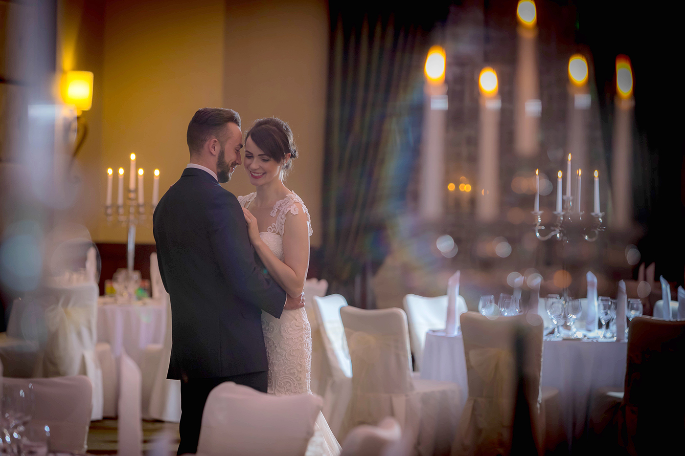 Bride & Groom Dancing @ Fota Island Hotel - Hotel Photographer © David Cantwell Photography