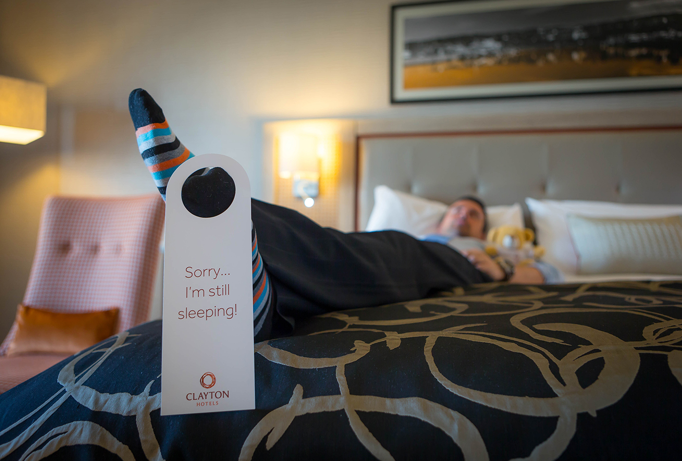 Corporate in Bedroom Shot for Clayton Hotels © David Cantwell Photography