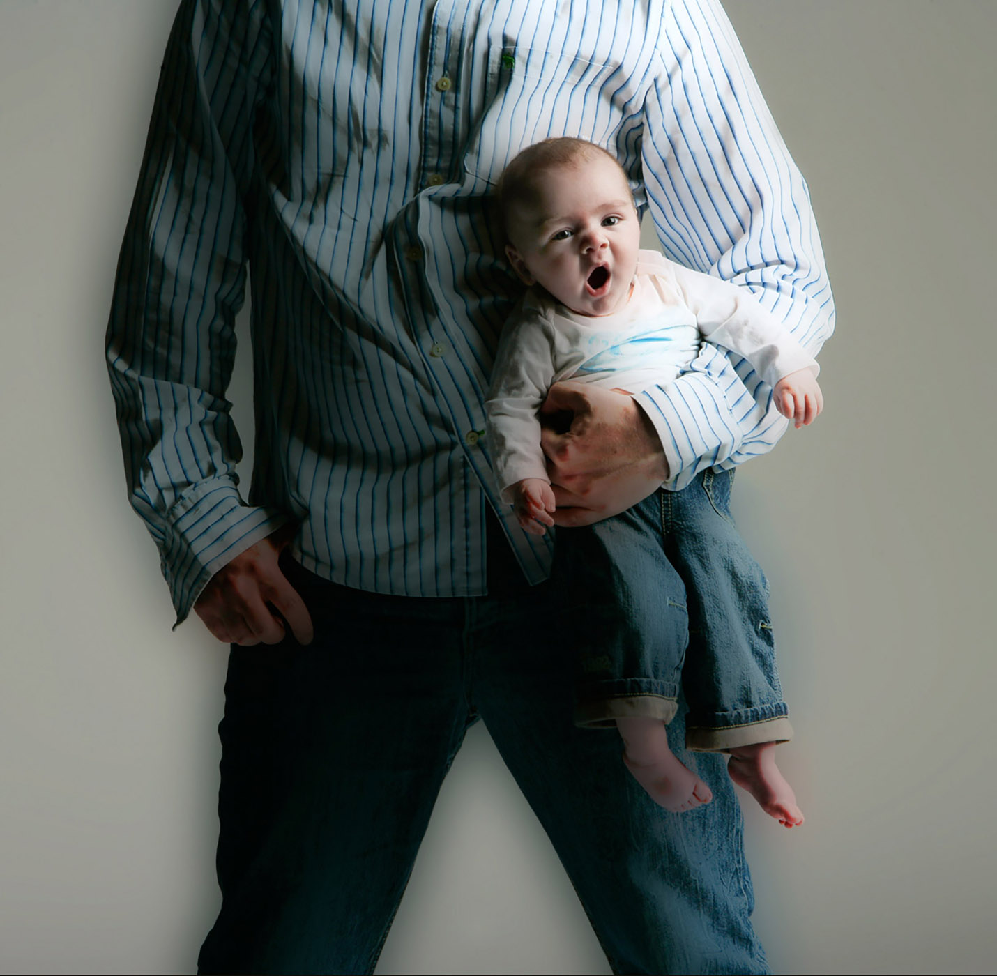 Baby and Dad - Portrait Photogaphy © David Cantwell Photography