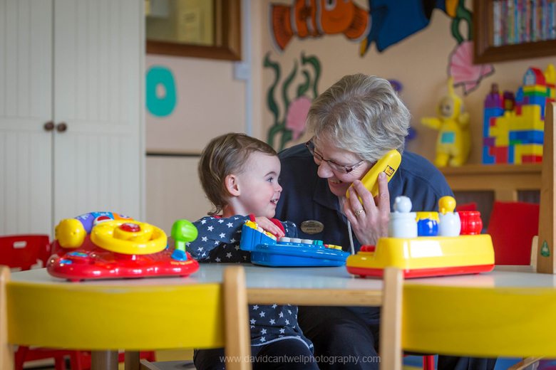 Creche Staff Member with Toddler © David Cantwell Photography
