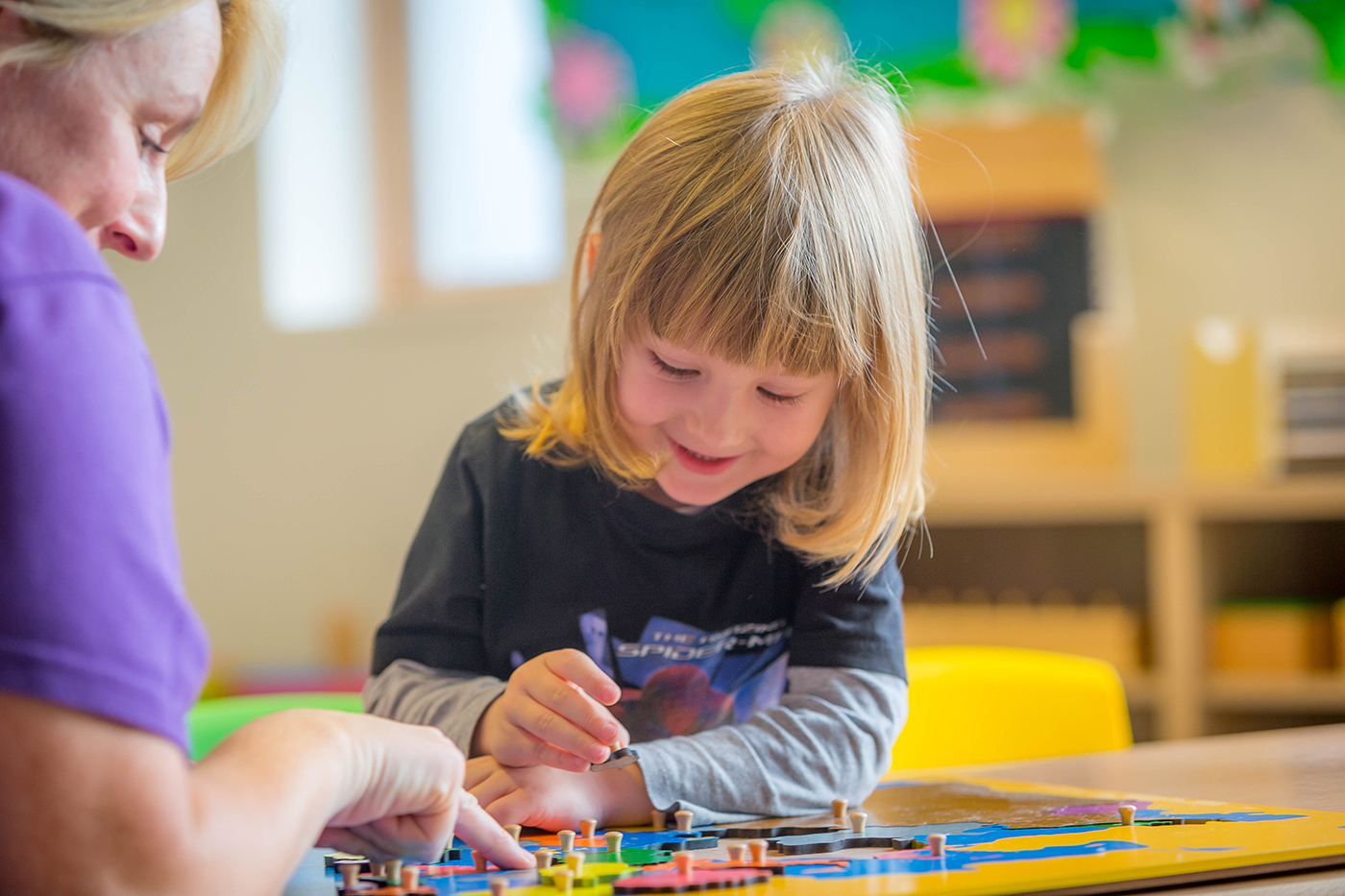 Young Girl @ Montessori School - Lifestyle Photography © David Cantwell Photography