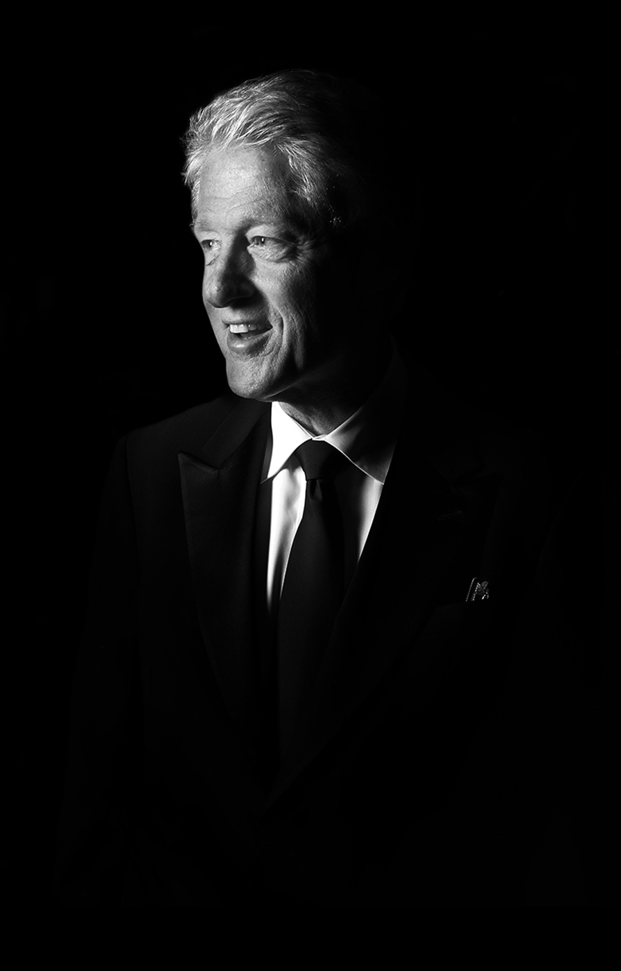 President Bill Clinton - Black & White Portrait Photography © David Cantwell Photography