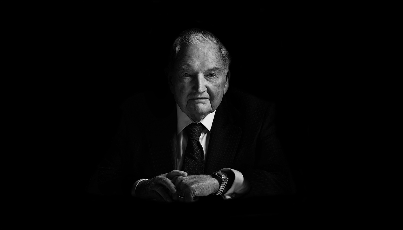 David Rockefeller - Black & White Portrait Photography © David Cantwell Photography