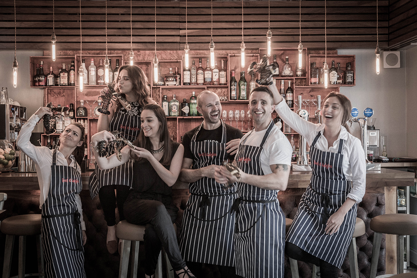 Beef & Lobster Restaurant Staff - Groups Lifestyle Photography © David Cantwell Photography