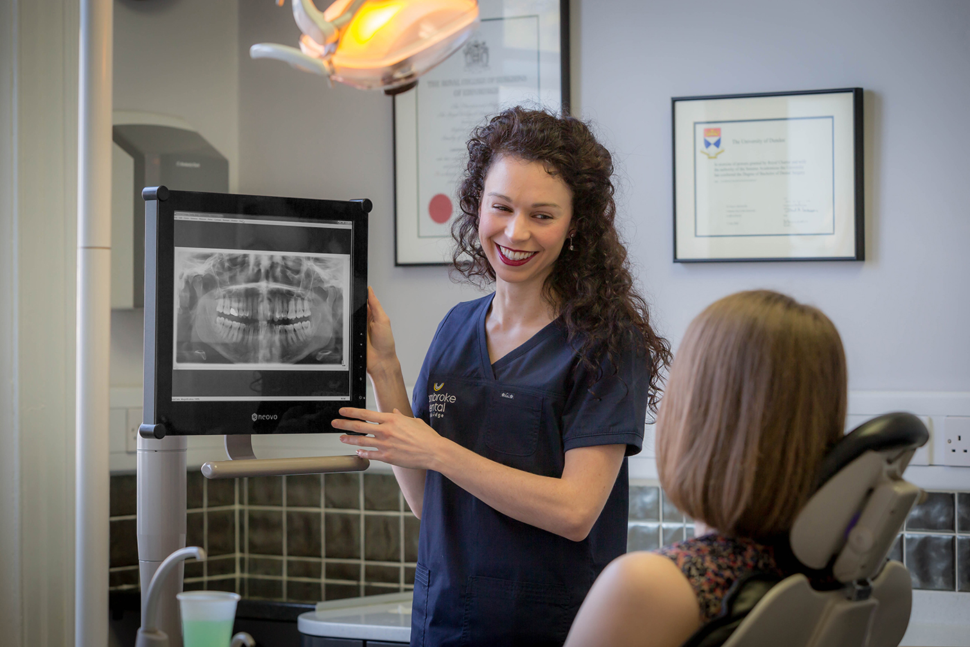 Dentist with Client - Service Sector Photography © David Cantwell Photography