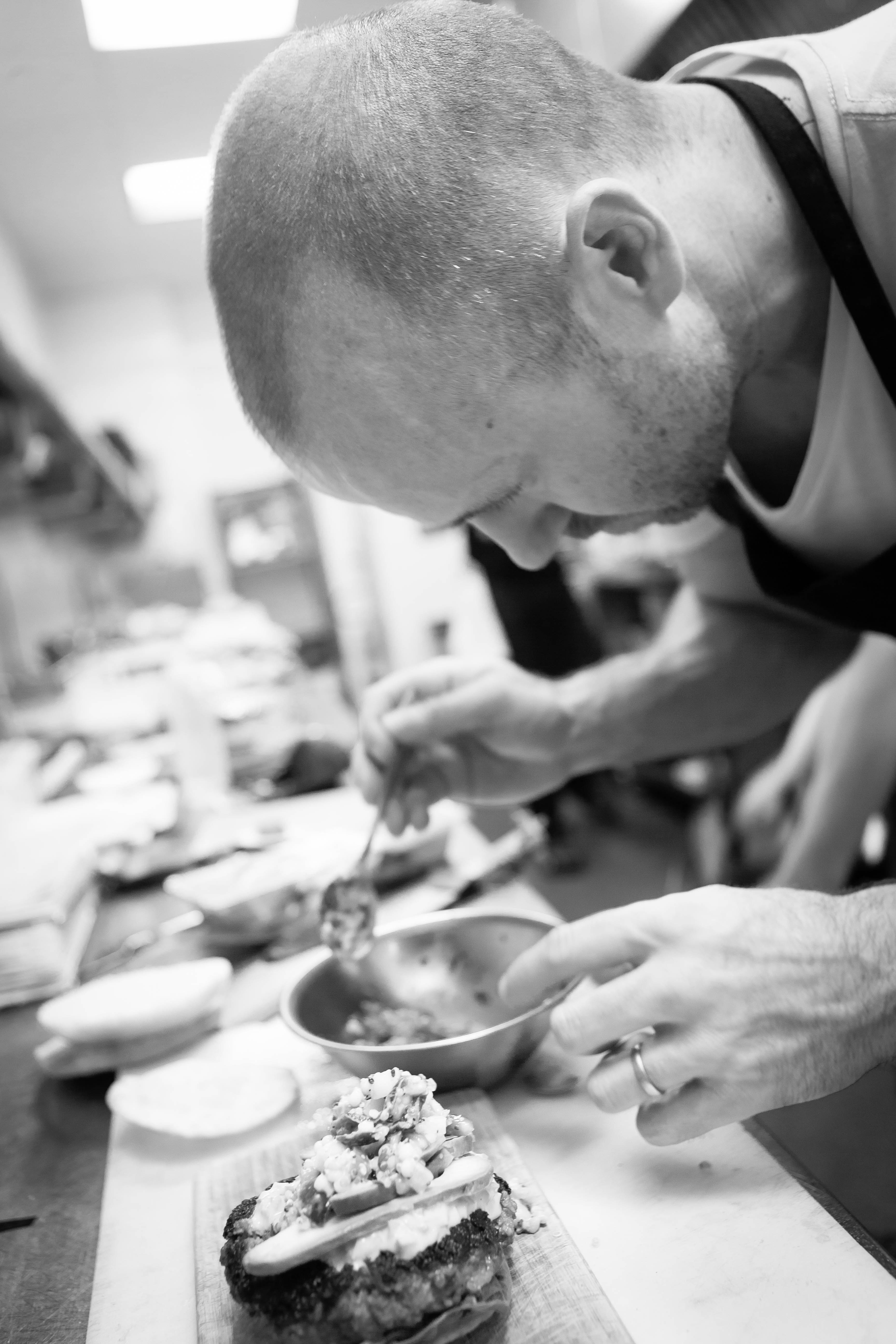 Chef Preparing a Dish - People At Work Photography © David Cantwell Photography