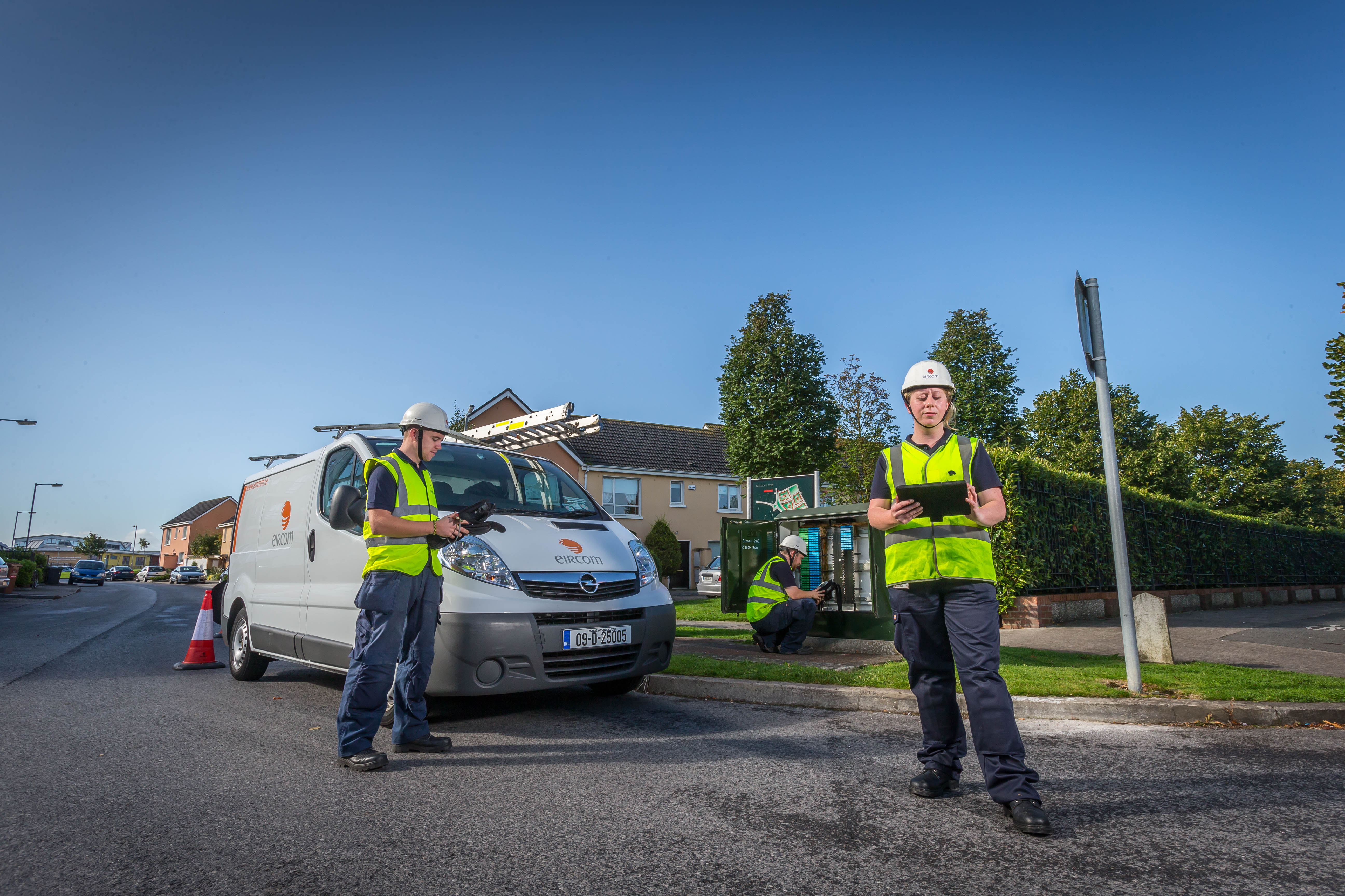 Eir Industrial Workers Outdoors - People At Work Photography © David Cantwell Photography