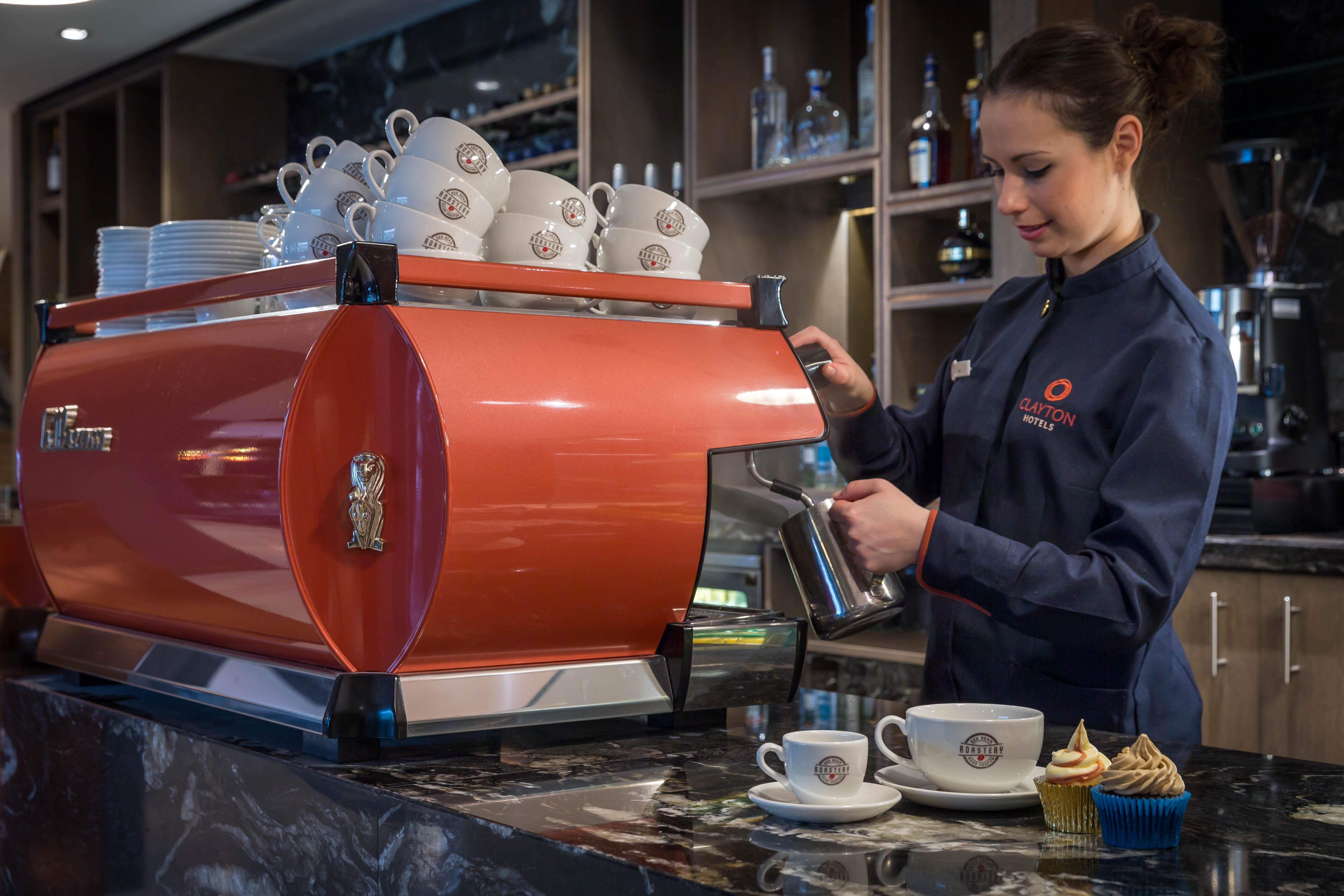 Barista Pouring Coffee in the Red Bean Rostery @Clayton London © David Cantwell Photography