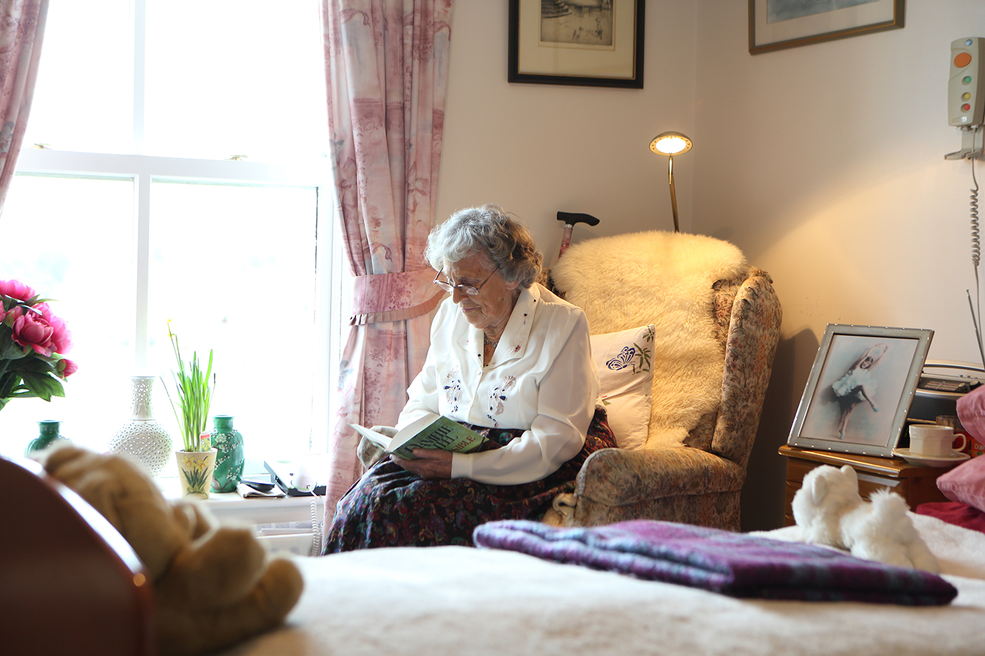 Female Resident in Her Bedroom © David Cantwell Photography