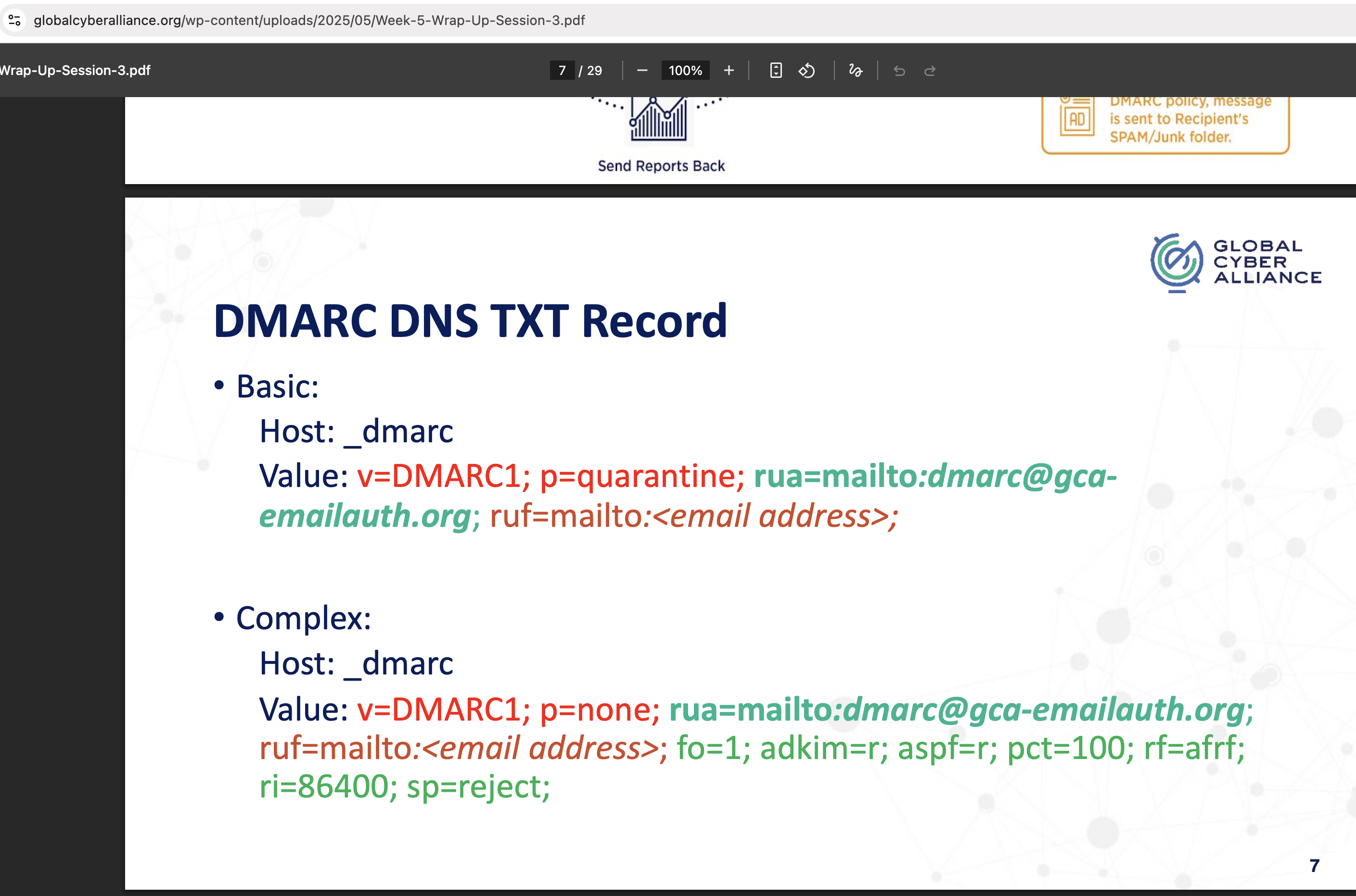 The English deck served live from globalcyberalliance.org, slide 7 of 29