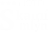 Logo hotelu Skální mlýn se třemi hvězdami.