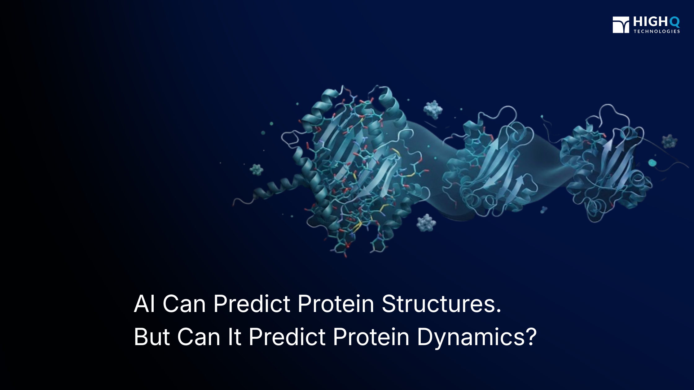 Protein structures shown in multiple conformations illustrating AlphaFold protein dynamics and conformational ensembles