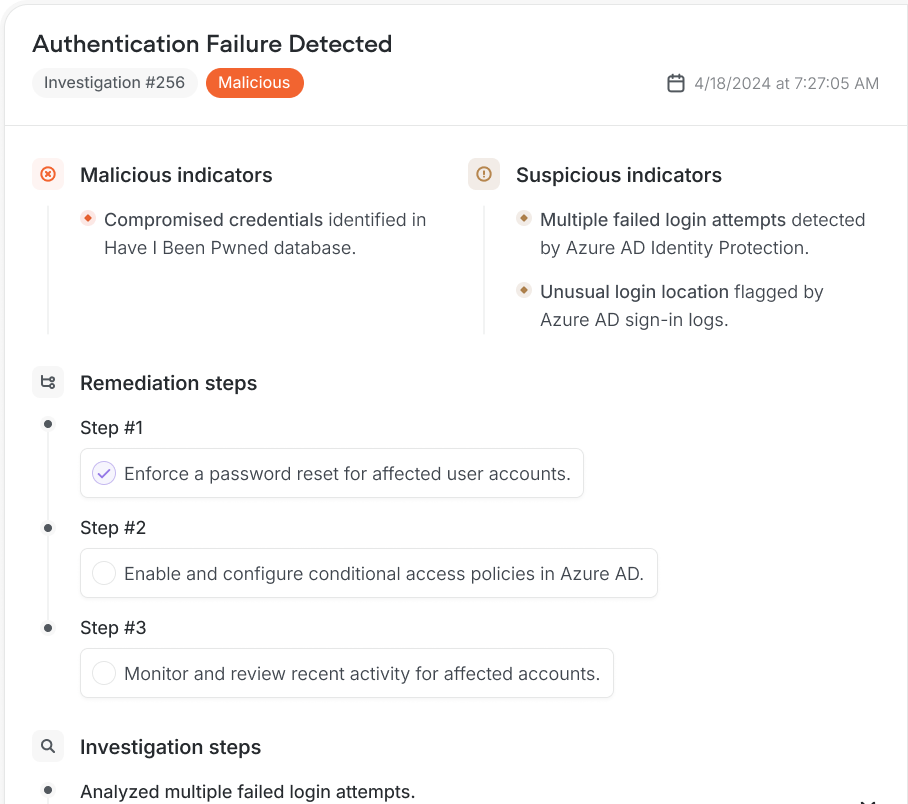 Minimize risk with swift remediation