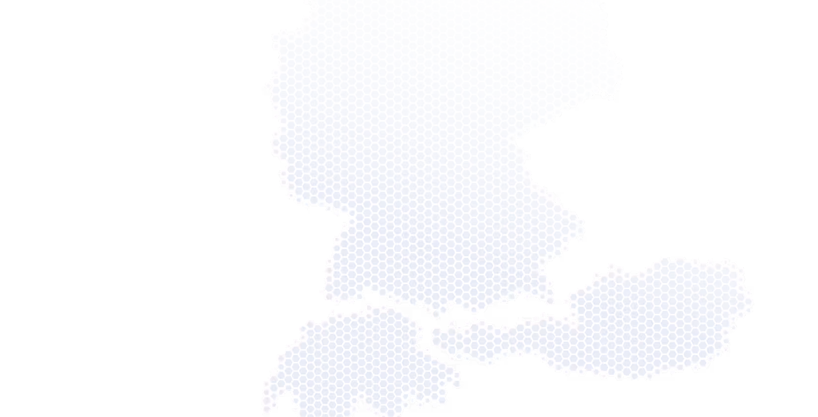 Hexagonmuster, das die Form der Schweiz darstellt, mit Fokus auf die West- und Zentralschweiz.