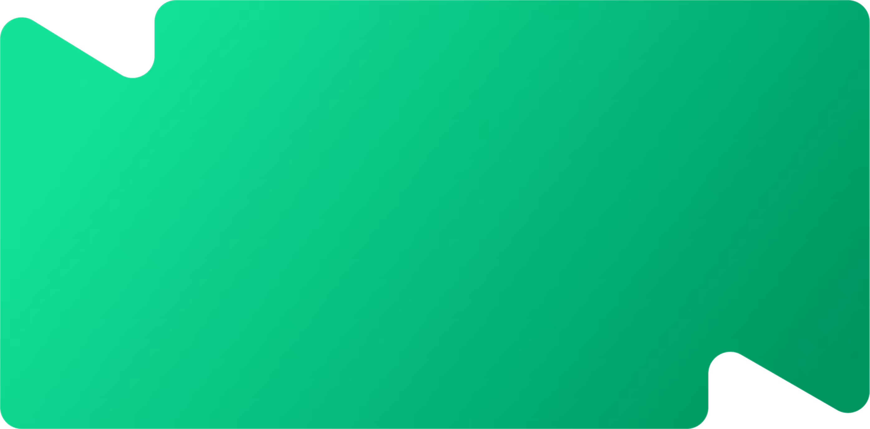 Green puzzle piece with a notch on the top left and a tab on the bottom right.