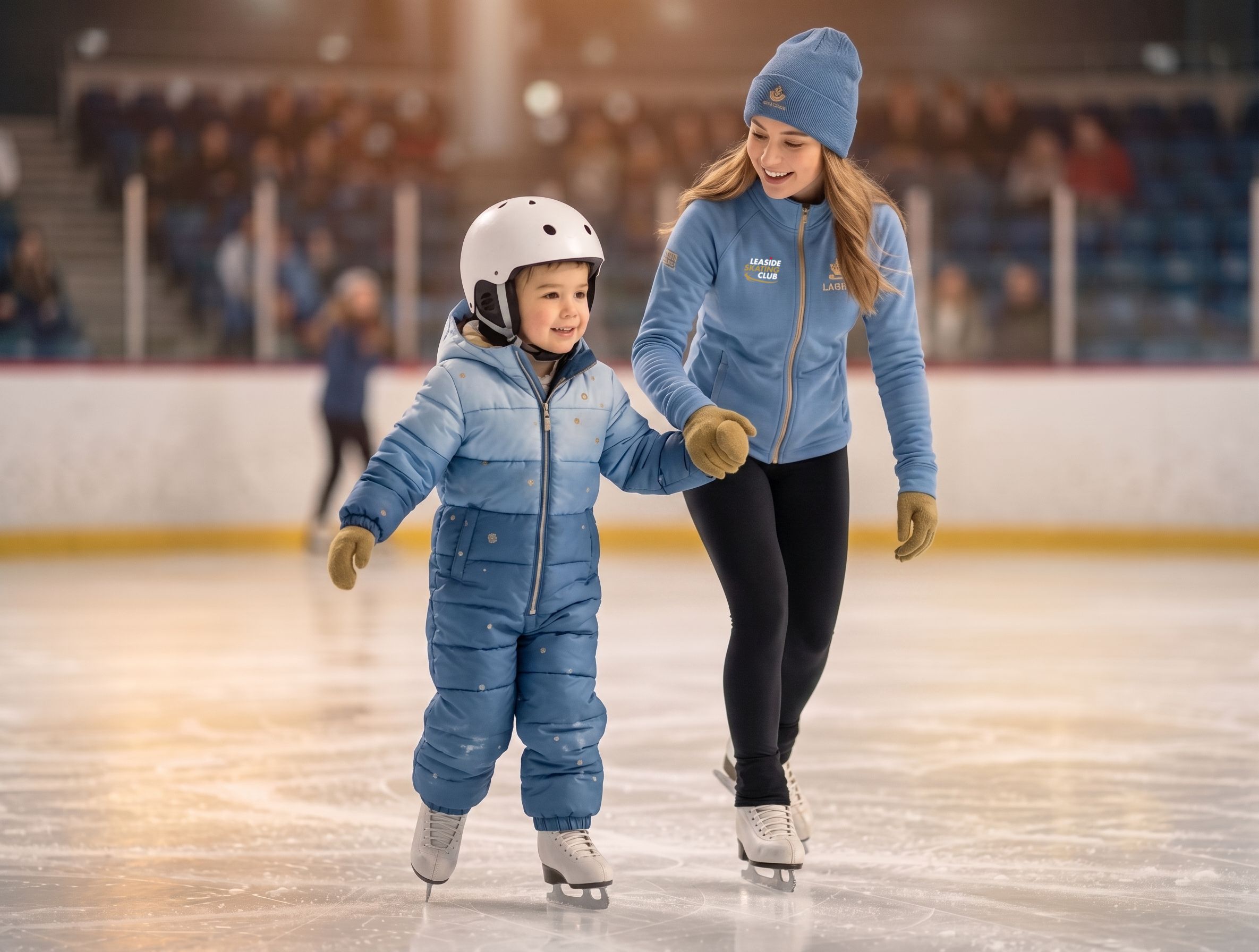 Young skater on the ice