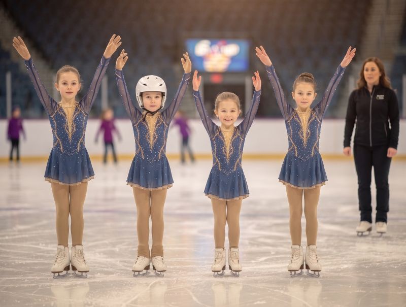 Team Performance Pathway skaters performing at Leaside