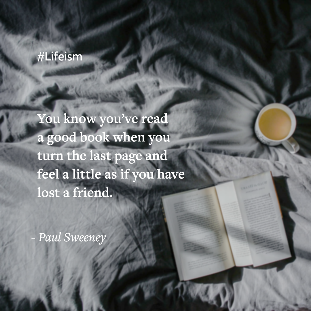 Joy of Book Quotes Paul Sweeney - Lifeism