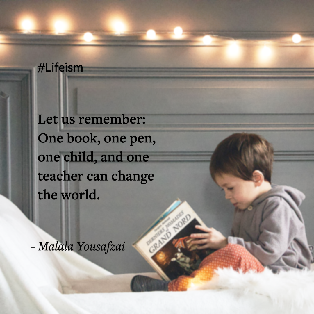 Book Lover Quotes Malala Yousafzai - Lifeism