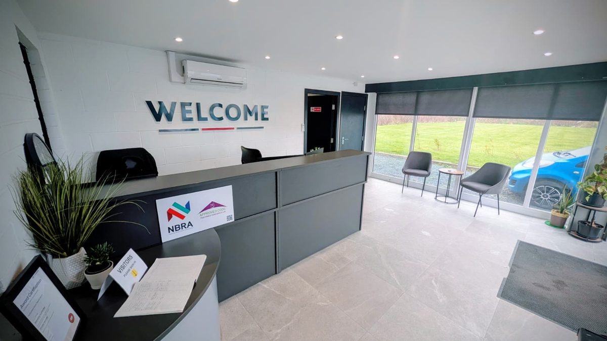 Reception and customer welcome area at Stanways Autobodies